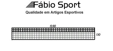 Rede de Tenis de Campo Fabio Sport